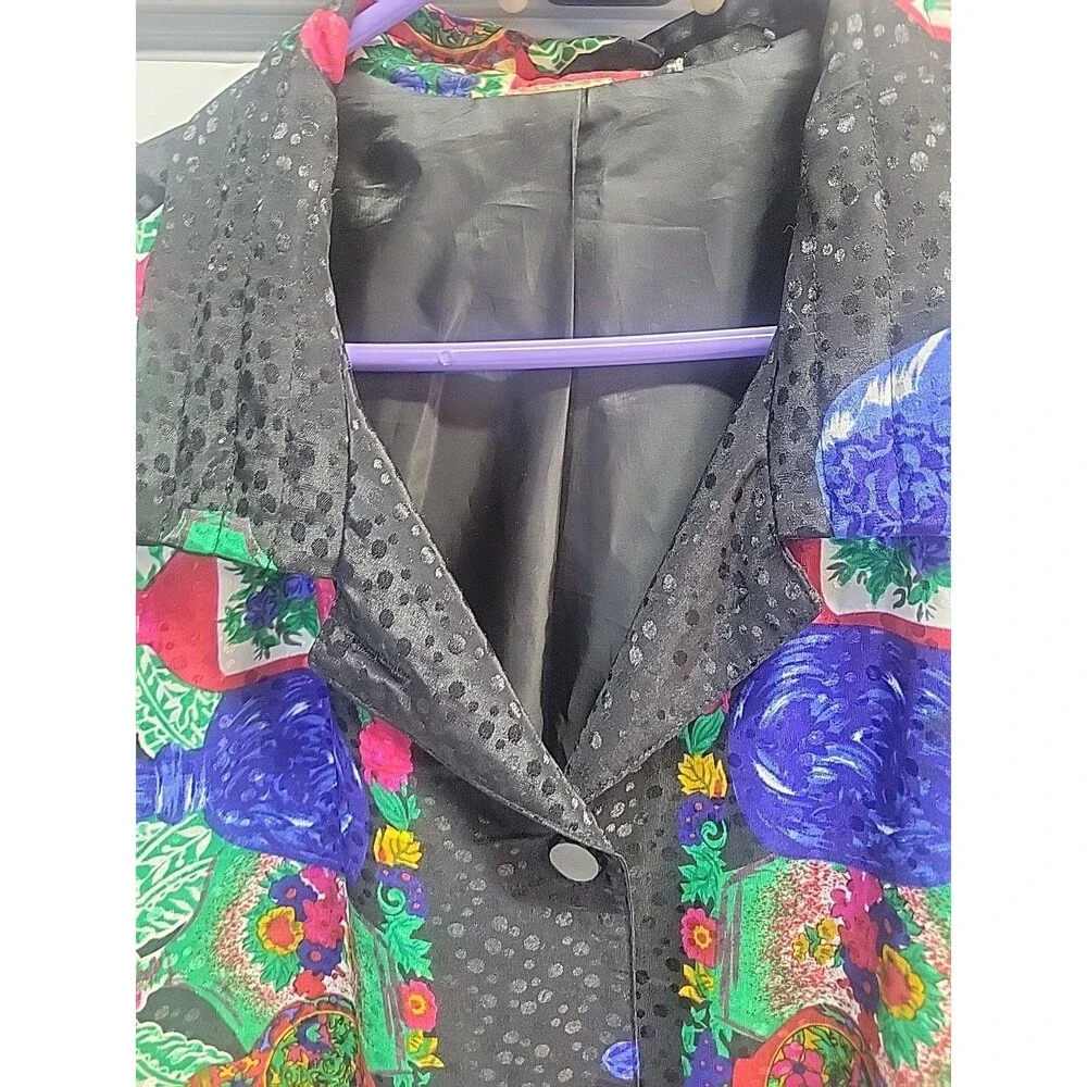 Vtg‎ 80's 90's Loud Neon jacket Tan Jay Nygard Windbreaker Shoulder Pads XL